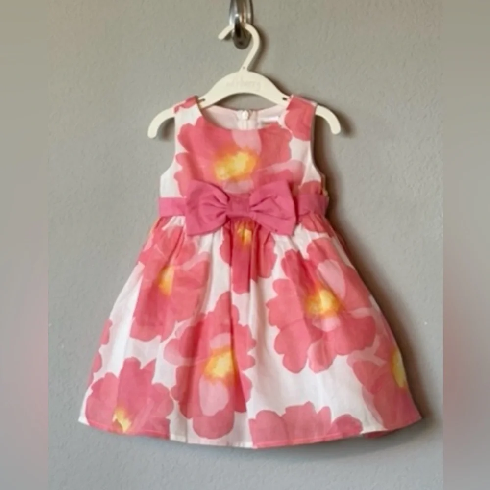 Gymboree NWT Pink Floral Dress & Bloomers 6-12M Easter Wedding Party